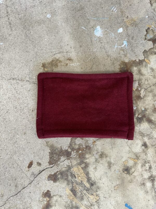 Hand Dyed Velvet Zippered Pouch - Large - Image 3